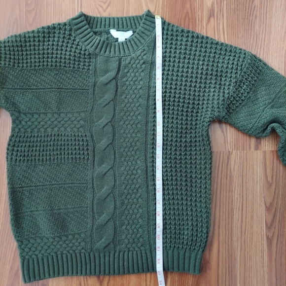 Time and True Green Sweater Size M - Picture 4 of 9